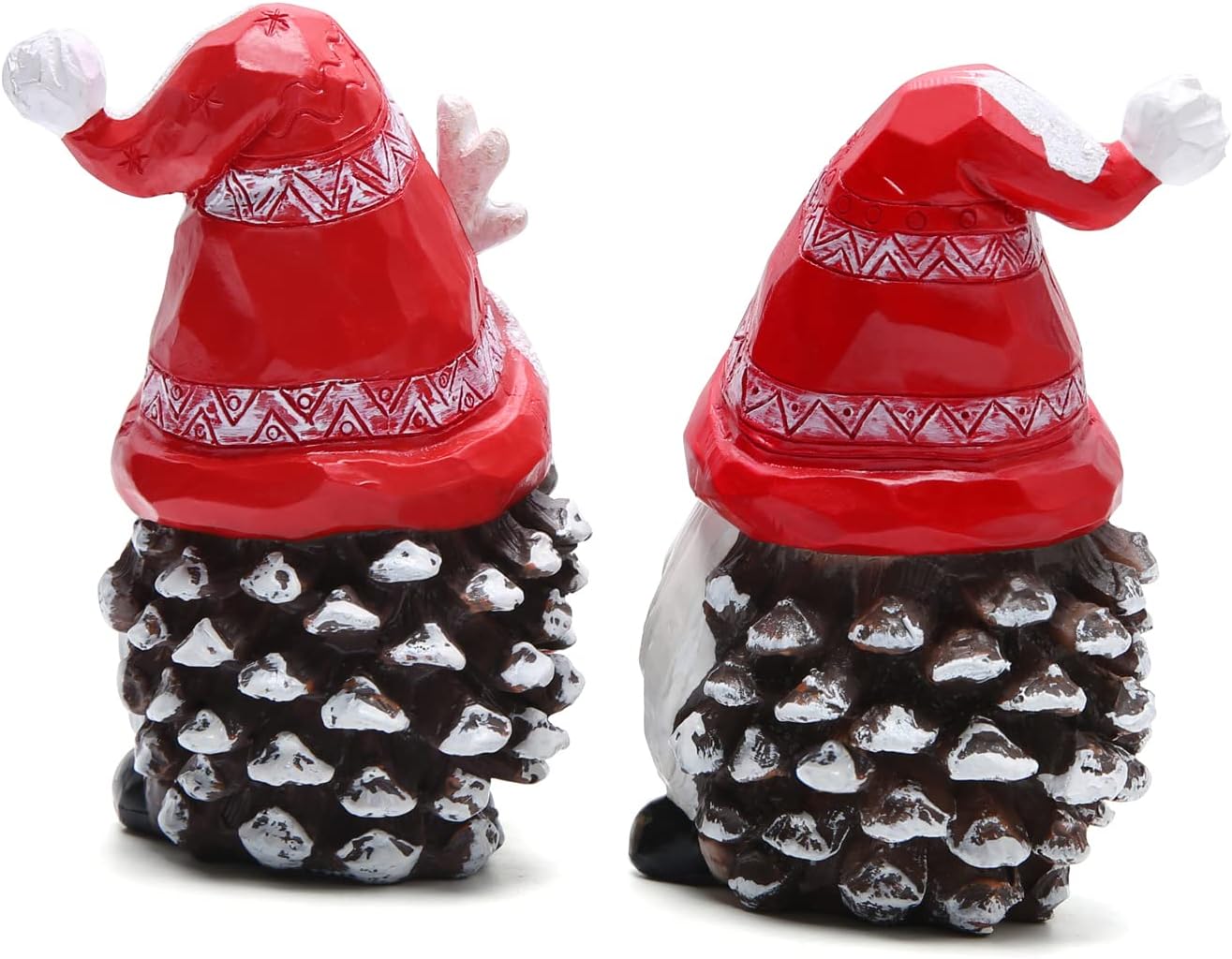 Set of 5 Christmas Resin Gnomes – Mantel & Tree Decor