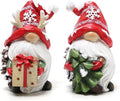 Set of 5 Christmas Resin Gnomes – Mantel & Tree Decor