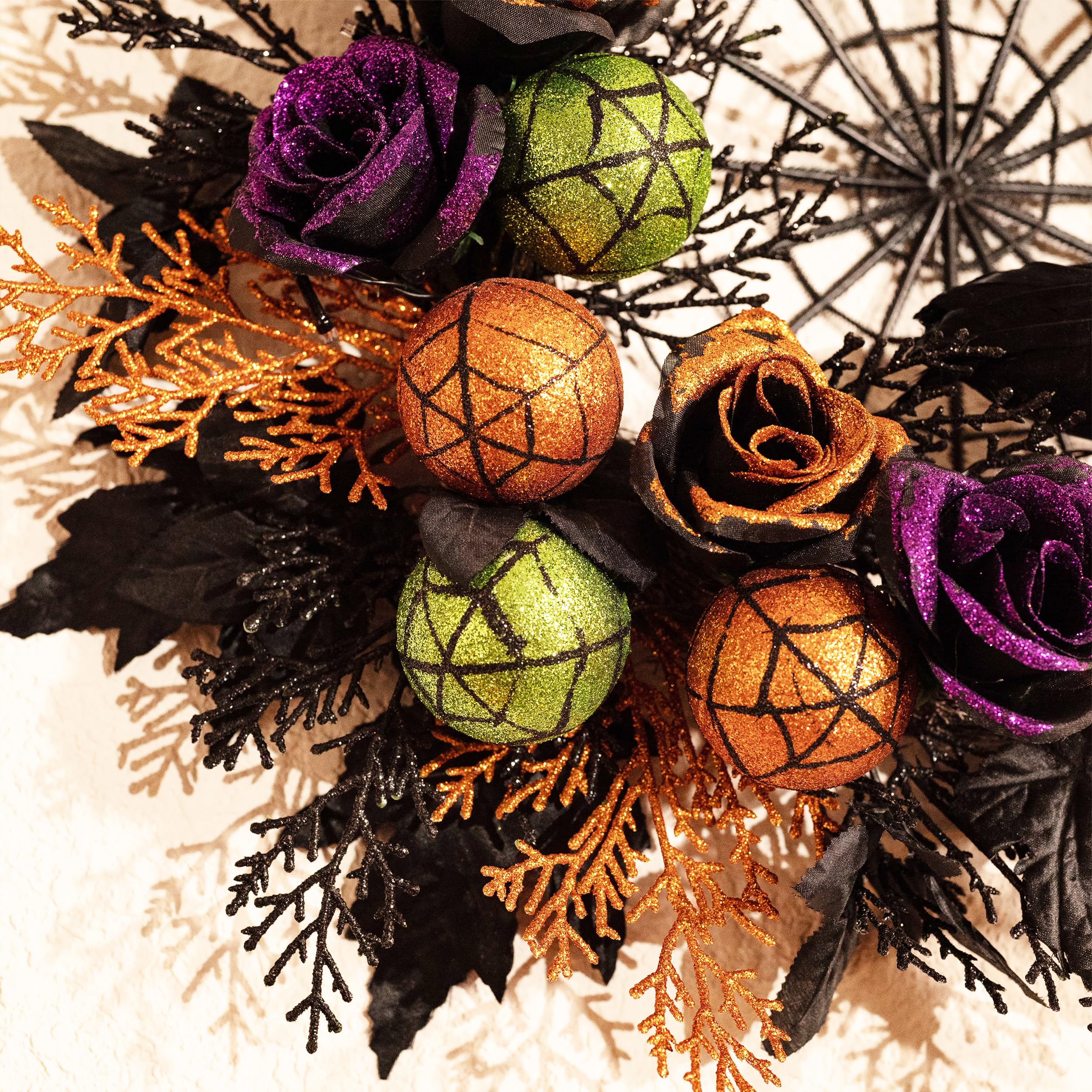 Pre-Lit Halloween Wreath – 24 or 18 Inch