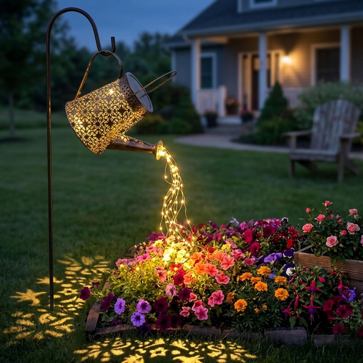 Solar Watering Can Garden Light, Fairy Light Lantern, Outdoor Solar Yard Decor, Mother’s Day Gift for Gardener