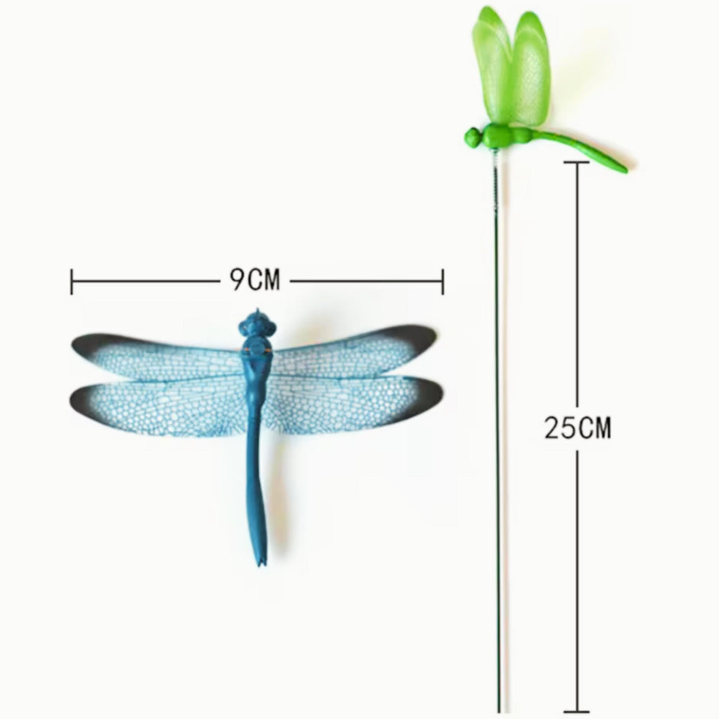 Size guide for 9.84-inch dragonfly stake with 3.54-inch wings